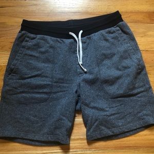 Grey J Crew Sweat Shorts.